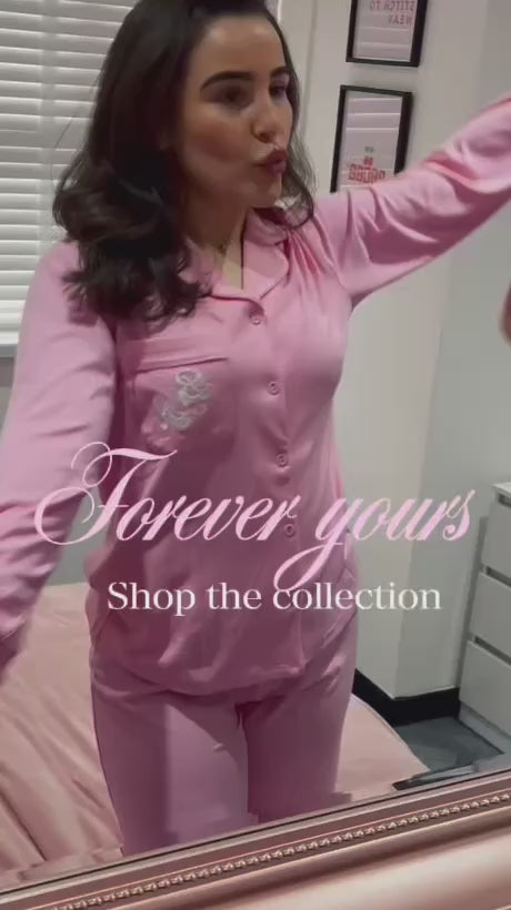 WOMENS COTTON PJ SET - FOREVER YOURS